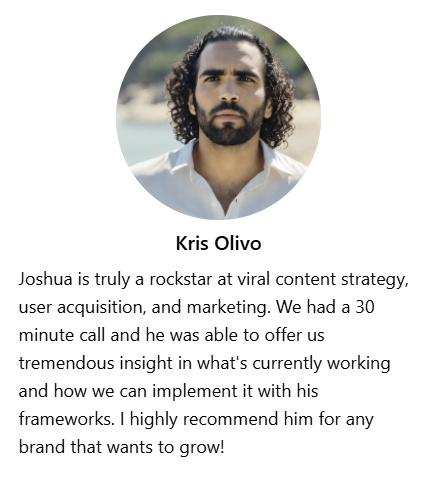 Testimonial from Kris Olivo